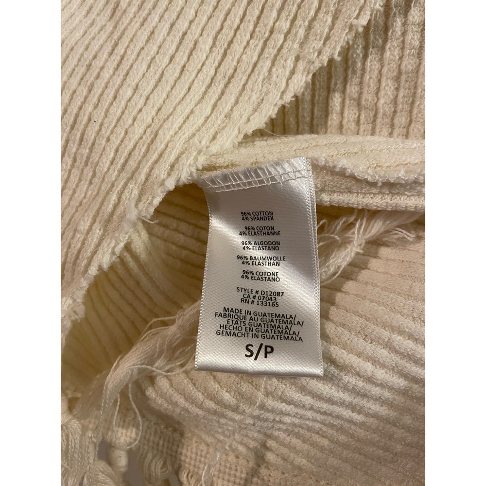 Eri + Ali Anthropologie Malla Fringe Hem Split Back Sweater - Picture 5 of 5